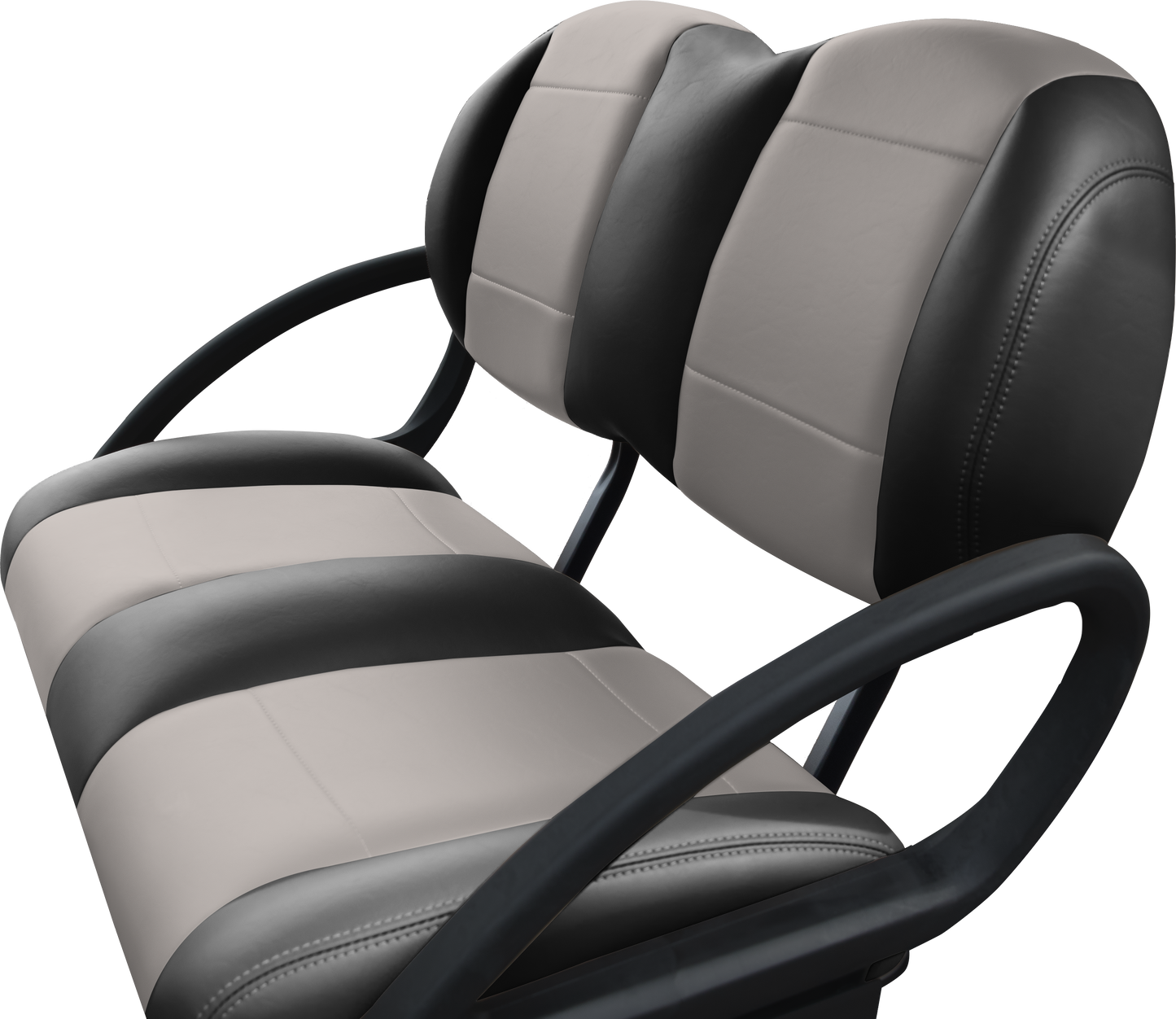 Premium Black/Gray Two Tone Front Seat Back 2024+ Design | Fits Club Car | Part #47786206036 OEM