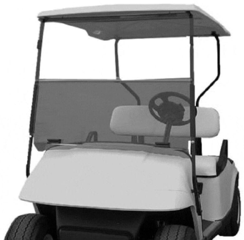 RedDot Folding Tinted EZGO Windshield for ST Sport 2+2 | Part #10026