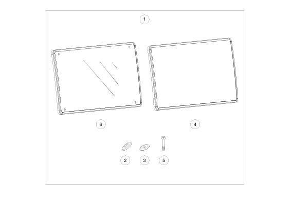 CAB SOLID REAR WINDOW | Fits Club Car | Part #47552862001 OEM
