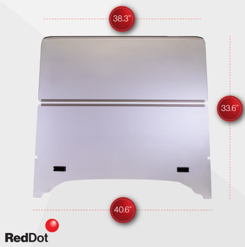 1994.5-2013 RedDot Folding 3/16" Tinted EZGO Windshield for TXT | Part #6001