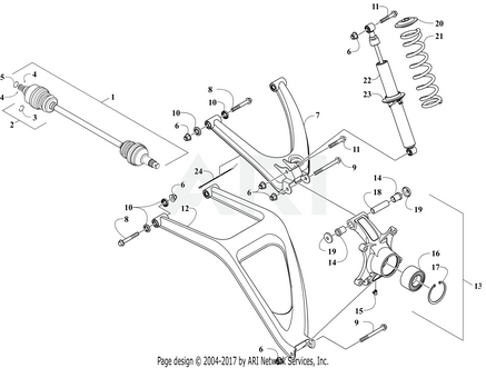 Shock | Fits E-Z-GO | Part #0404-594 OEM
