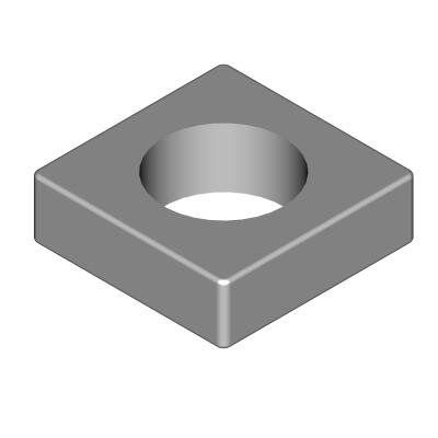 M8x1.25 Flat Square Nut | Fits E-Z-GO | Part #10007630 OEM