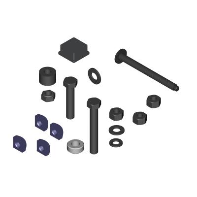 Shuttle 4/6 Top Hardware Kit | Fits E-Z-GO | Part #10036679 OEM