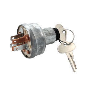 KEYSWITCH, 12V, OFF/RUN/START | Fits Club Car | OEM Part #102044702