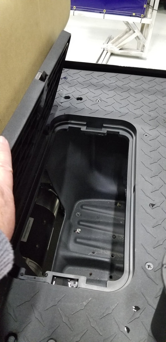 STORAGE BOX, SEAT, FOLD DOWN | Fits Club Car | Part #AM15053001 OEM