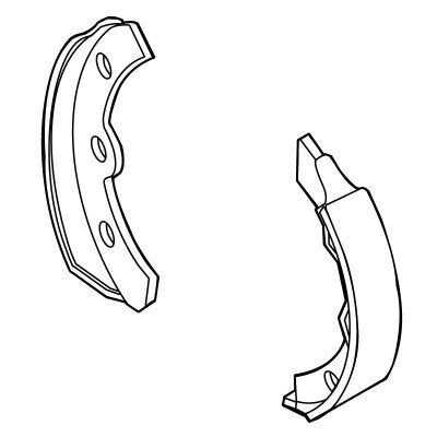 Brake Shoe Set | Fits E-Z-GO | Part #23398G1 OEM