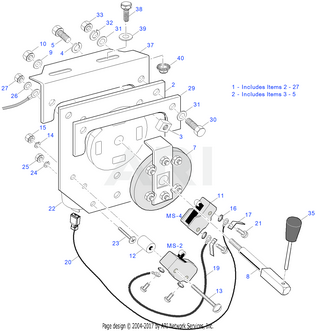 HANDLE ASSY-FNR-4CYC AND 48V | Fits E-Z-GO | Part #26422G01 OEM