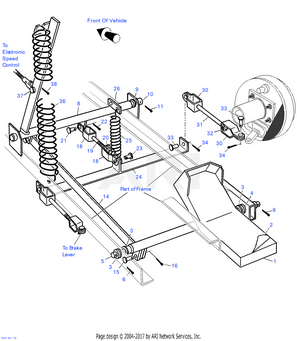 Pedal Control X1640 | Fits E-Z-GO | Part #32277G1 OEM