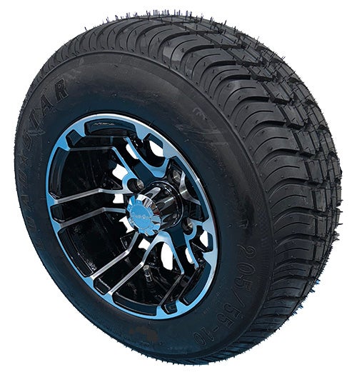 10" Gloss Black Mercury Wheel with 205/55-10" Loadstar Tire | Fits Club Car | Part #47561646004 OEM