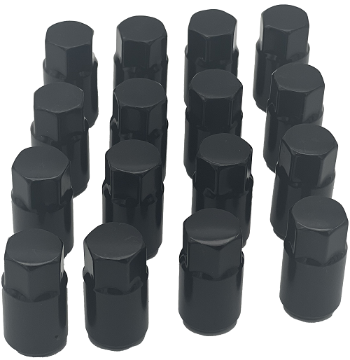 NUT SET (16pcs), LUG, 17X1/2-20, BLACK CHROME | Fits Club Car | Part #47590808002 OEM
