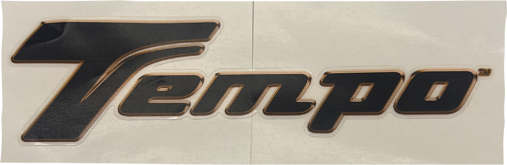 DECAL, BRANDING, TEMPO, GOLD | Fits Club Car | Part #47623580001 OEM