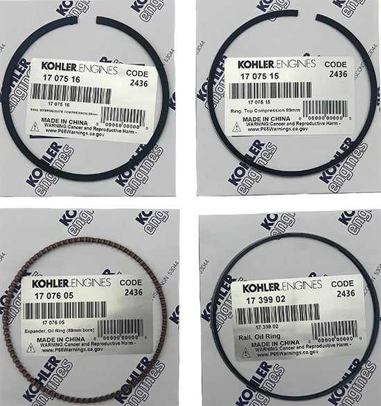 RING SET, KOHLER | Fits Club Car | OEM Part #47629694001