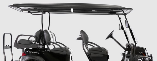 Six Passenger Long Canopy, Black | Fits Club Car | Part #47638715001 OEM