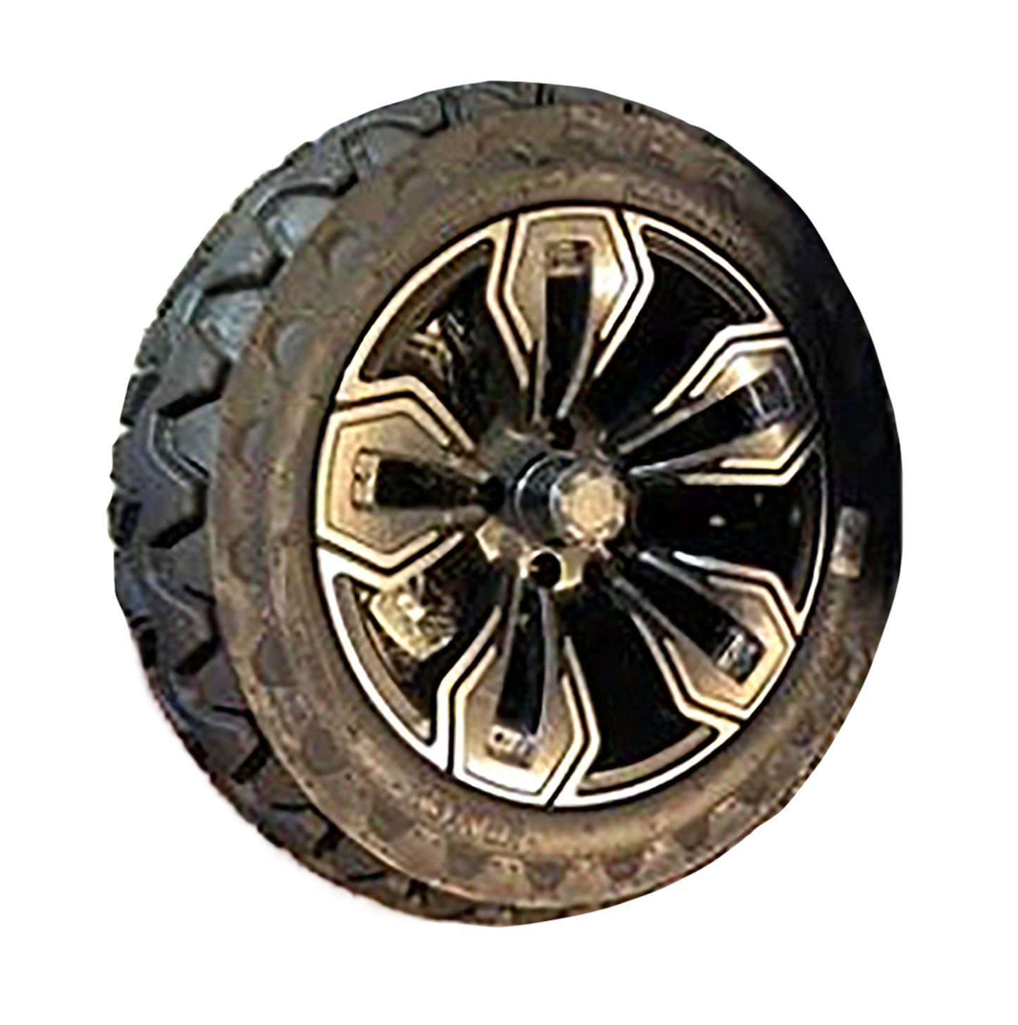 14" Nokken Wheel w Chrome Inserts w 23x10-14 Kraken Tire | Fits Club Car | Part #47692906001 OEM