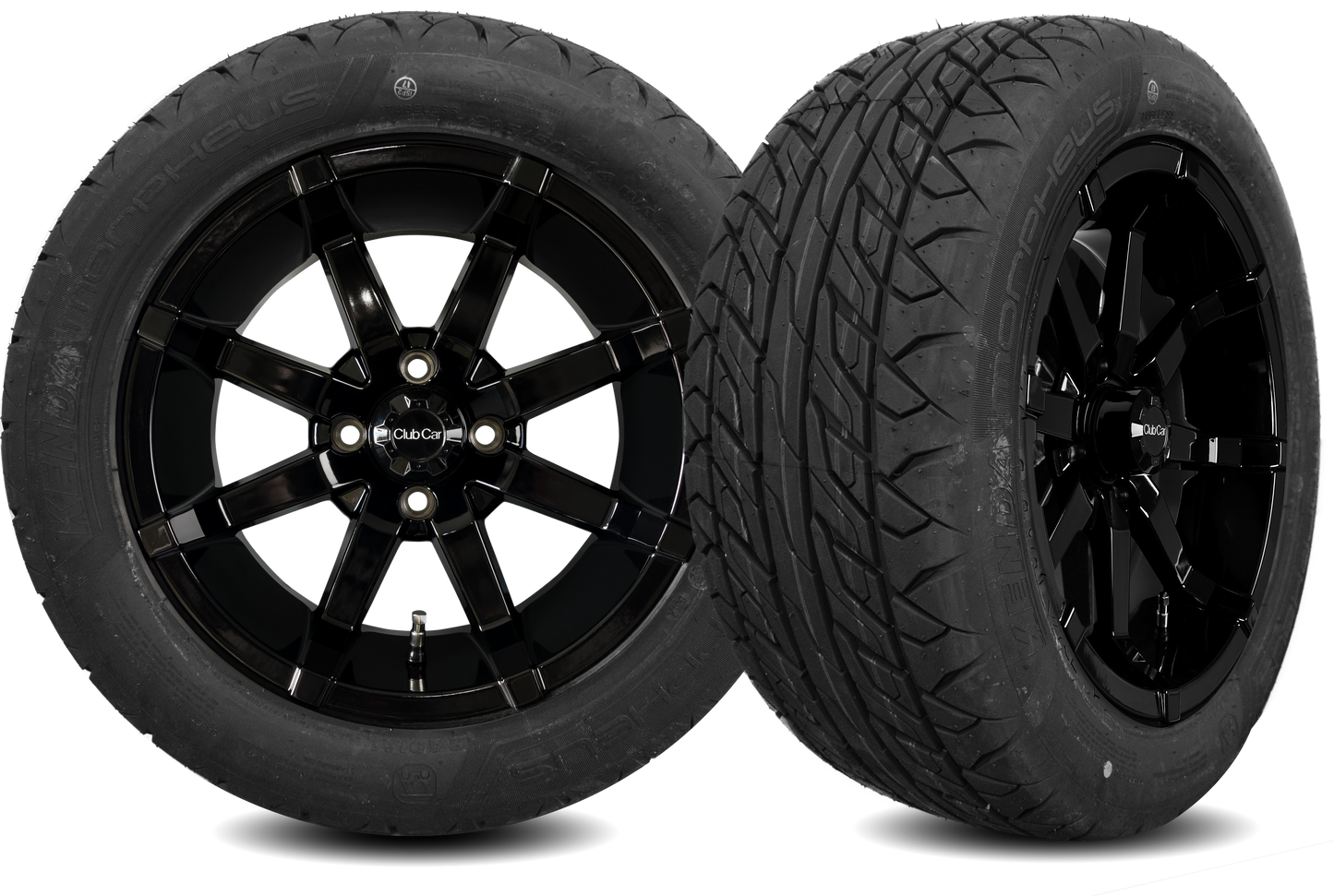 14" Gloss Black Aerion Wheel w 215/50R14 Morpheus Tire | Fits Club Car | Part #47699218002 OEM