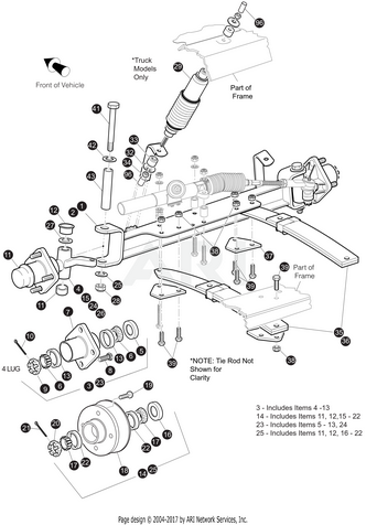 Front Axle Weldment | Fits E-Z-GO | Part #602327 OEM