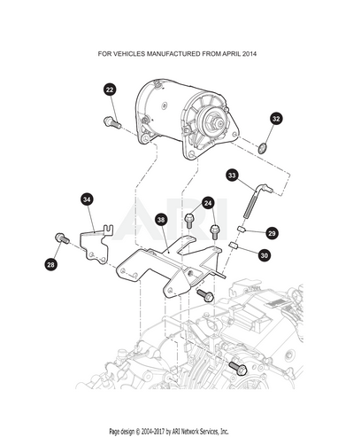 BRACKET, GUIDE, CABLE | Fits E-Z-GO | Part #603884 OEM