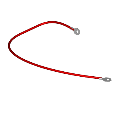 WIRE ASSY, 6AWG, RED, 650MM | Fits E-Z-GO | Part #609760 OEM