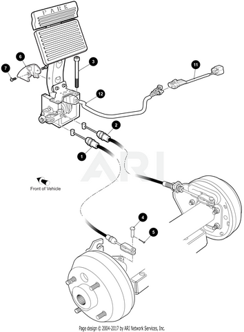 Brake Cable (Driver Side) | Fits E-Z-GO | Part #611373 OEM