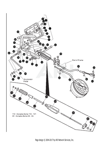 74.81 - In. Brake Cable | Fits E-Z-GO | Part #624696 OEM