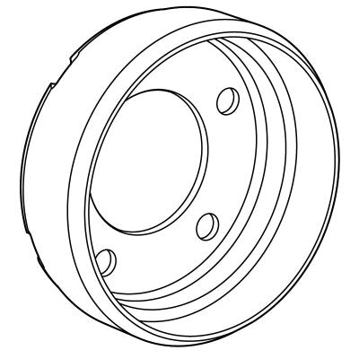 5-Lug Forged Axle Drum, 160mm | Fits E-Z-GO | Part #629111 OEM