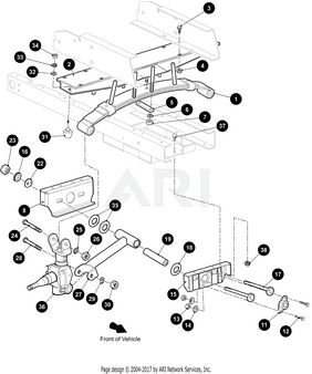 Titan Front Axle Assembly | Fits E-Z-GO | Part #629652 OEM