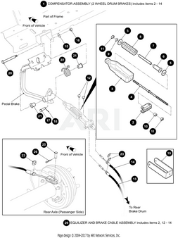 SVC - YOKE, DRUM BRAKE | Fits E-Z-GO | Part #651070 OEM