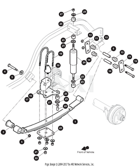 Gas Medalist Axle Bracket (Passenger Side) | Fits E-Z-GO | Part #652402 OEM