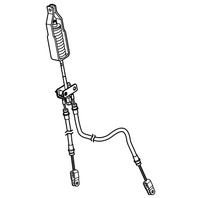 Brake Cable & Compensator Assembly (Green) | Fits E-Z-GO | Part #654663 OEM