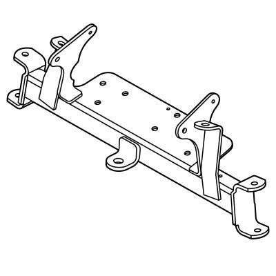 Wide Front Axle Weldment w/ Brake (White) | Fits E-Z-GO | Part #655374 OEM
