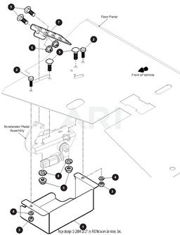 GUARD, ACCELERATOR PEDAL- (WLD) | Fits E-Z-GO | Part #661799 OEM