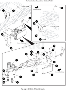 Rear Hydraulic Brake Line | Fits E-Z-GO | Part #674278G04 OEM