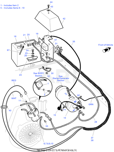 Control Harness | Fits E-Z-GO | Part #70595G01 OEM
