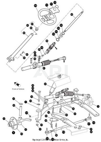 Spindle (Machined, Left-Hand Side) | Fits E-Z-GO | Part #70803G01 OEM
