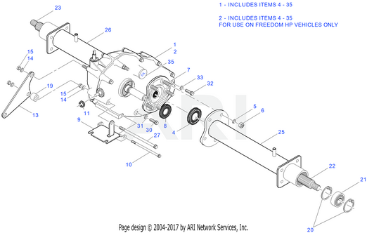 Driver Side Rear Axle Shaft | Fits E-Z-GO | Part #72056G01 OEM