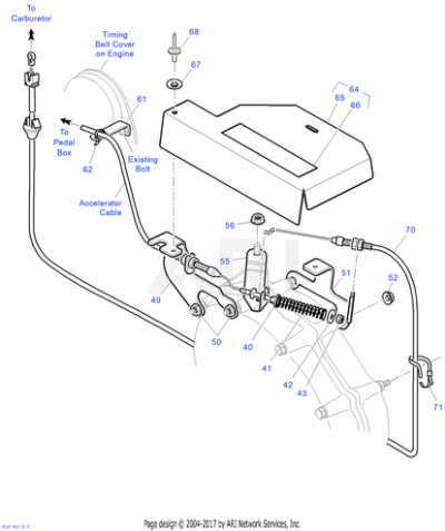Accelerator Cable Bracket | Fits E-Z-GO | Part #72701G02 OEM