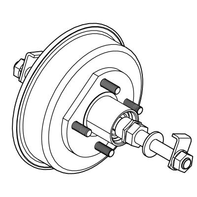 Tug Front Hub Assembly | Fits E-Z-GO | Part #887194 OEM