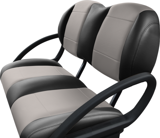 Premium Black/Gray Two Tone Front Seat Back 2024+ Design | Fits Club Car | Part #47786206036 OEM