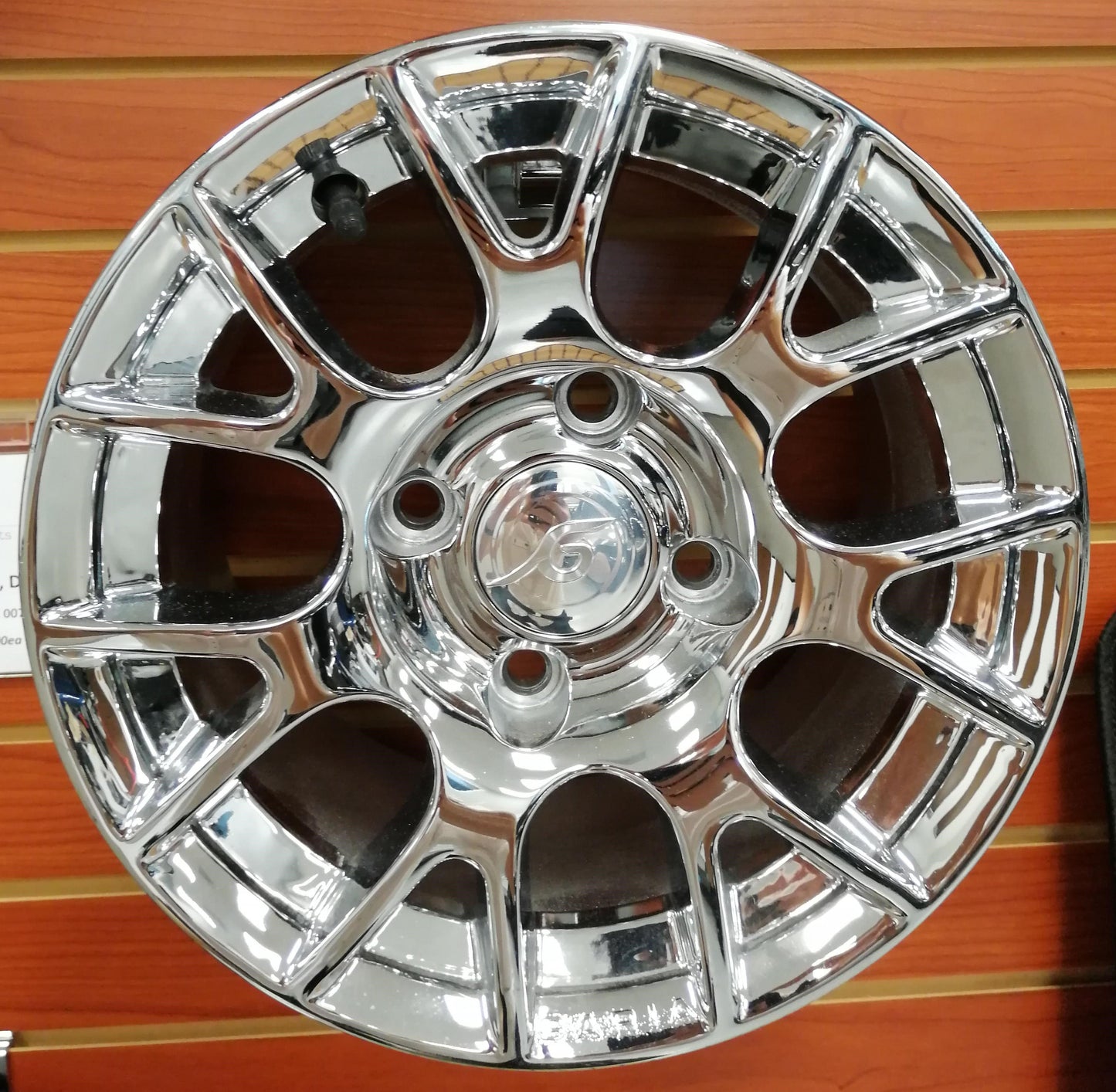 10" Alu Rim, Design 4, Chrome | Fits GARIA | Part #G2124200701 OEM