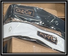 Club Car logo'd Golf Bag Strap Sleeve Black | Fits Club Car | Part #SVP14329007 OEM
