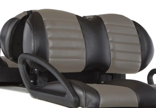 Premium Black/Gray 2 Tone Seat Back for Tempo, Onward, Precedent | Fits Club Car | Part #47671439028 OEM