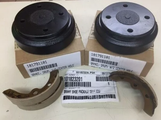 Brake Shoe Set & Drum (2) for 95+ DS & Precedent | Fits Club Car | OEM