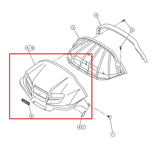 Candy Apple Red Front Panel for Onward | Fits Club Car | Part #47627633006 OEM