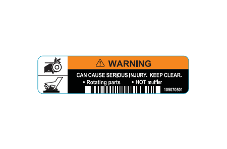 DECAL, GAS, ROT/MAN, PREC | Fits Club Car | Part #105070501 OEM