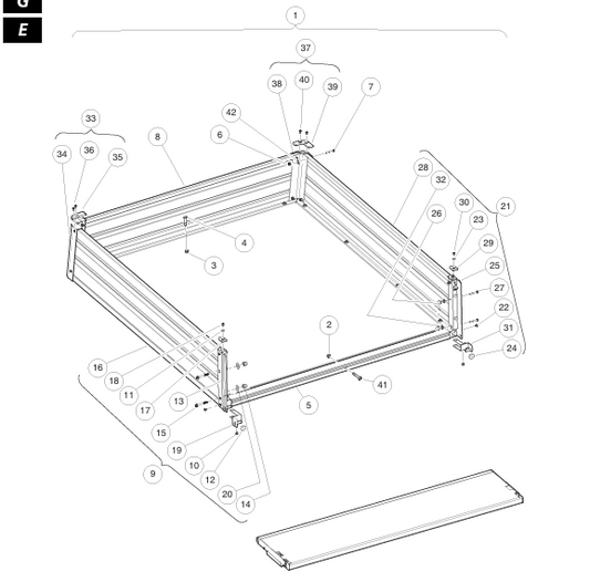 Field Installed Cargo Box Kit Medium | Fits Club Car | Part #105122105 OEM