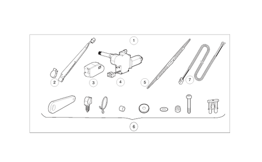 Cab Front Wiper Kit | Fits Club Car | Part #105098001 OEM