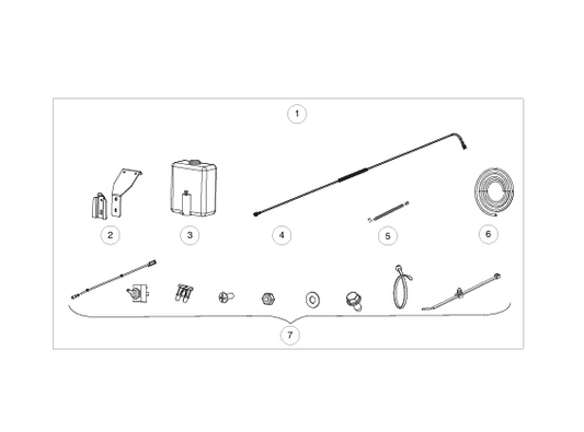 Cab Front Window Washer Kit | Fits Club Car | Part #105098101 OEM