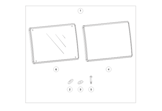 CAB SOLID REAR WINDOW | Fits Club Car | Part #47552862001 OEM
