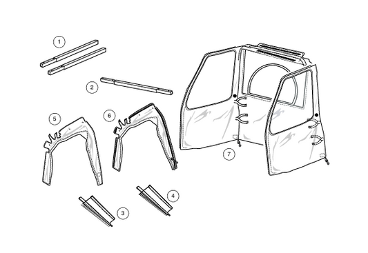 White Enclosure, Seat Only, CA for Carryall | Fits Club Car | Part #105124301 OEM
