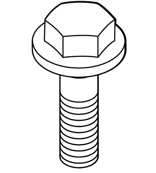 M10-1.5x25 Metric Class Hex Flange Bolt | Fits E-Z-GO | Part #606256 OEM
